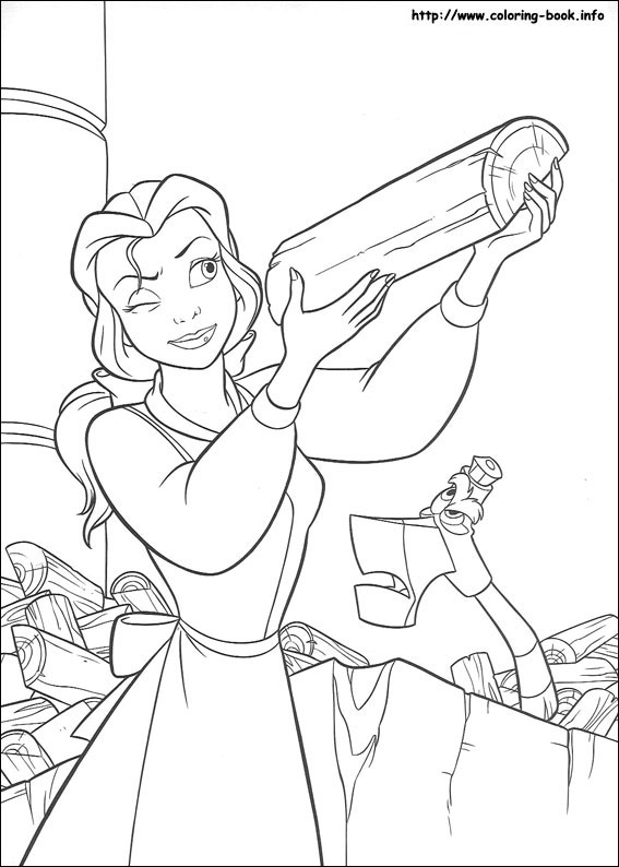 Beauty and the Beast coloring picture